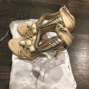 Never worn Giuseppe Zanotti pearl shoes